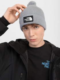 Шапка The North Face Logo Box Pom Beanie модель NF0A3FN3ZDK1 Фото