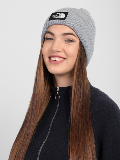Шапка The North Face Logo Box Pom Beanie модель NF0A3FN3ZDK1 — фото 4 - INTERTOP
