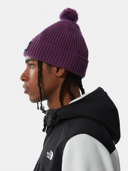 Шапка The North Face Logo Box Pom Beanie модель NF0A3FN30H51 — фото 3 - INTERTOP