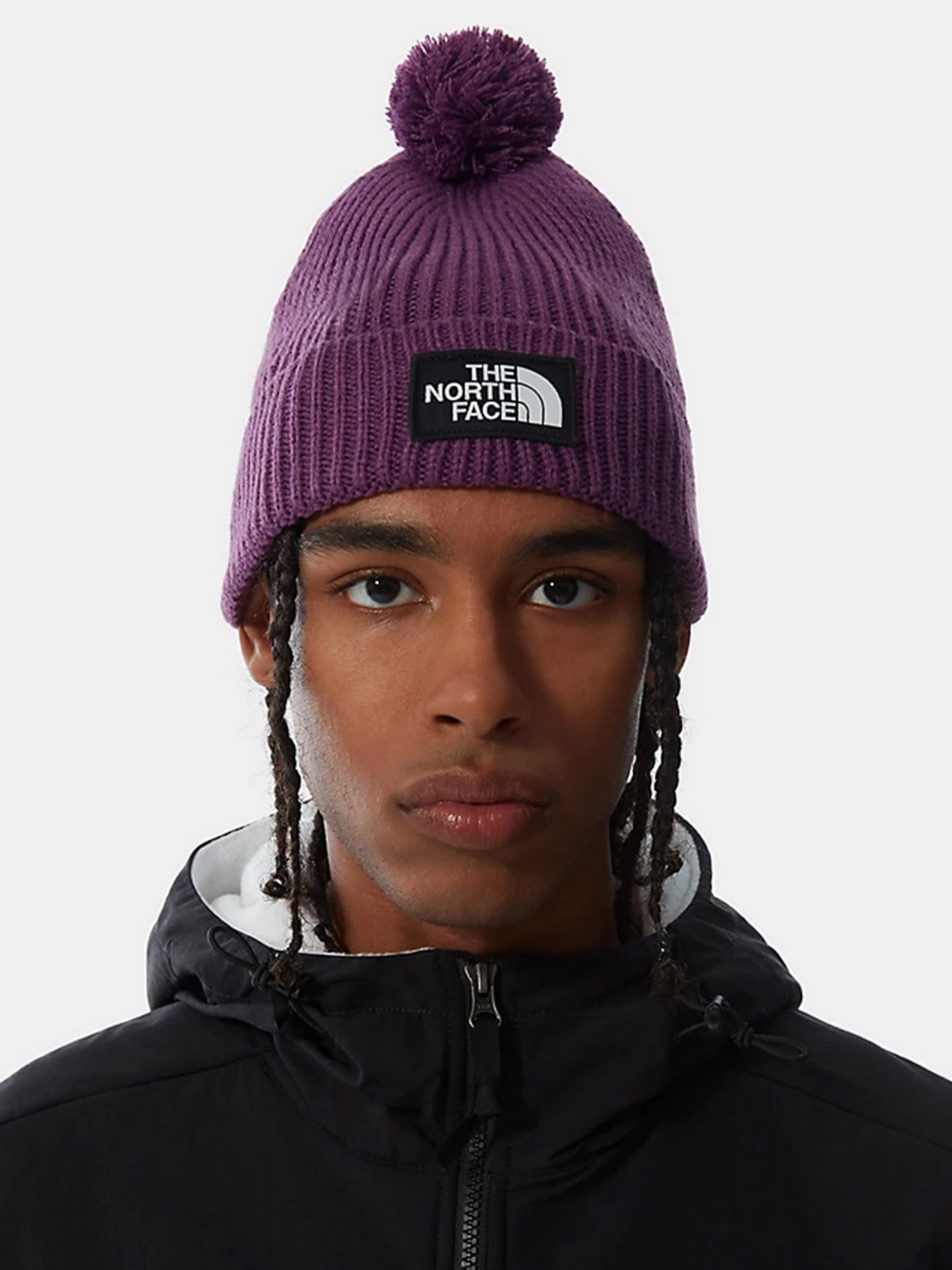 Шапка The North Face Logo Box Pom Beanie модель NF0A3FN30H51 Фото