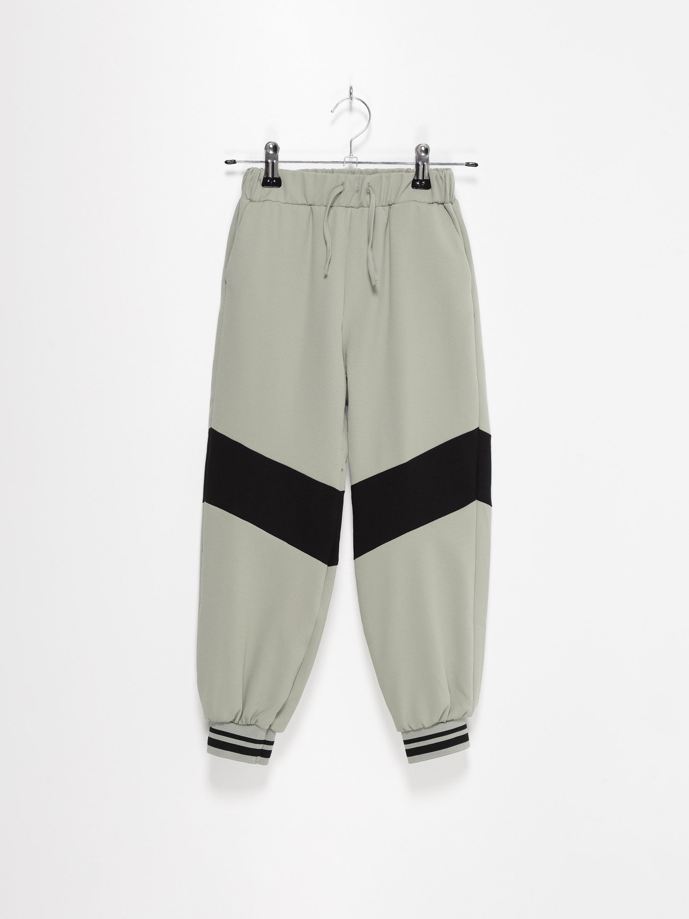 Брюки повседневные ZARA модель 1639/706/500_с.зелений з чорним Фото