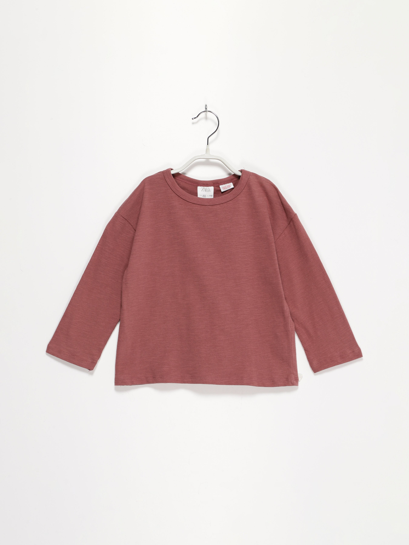 Лонгслив ZARA модель 3402/310/620_т.рожевий Фото