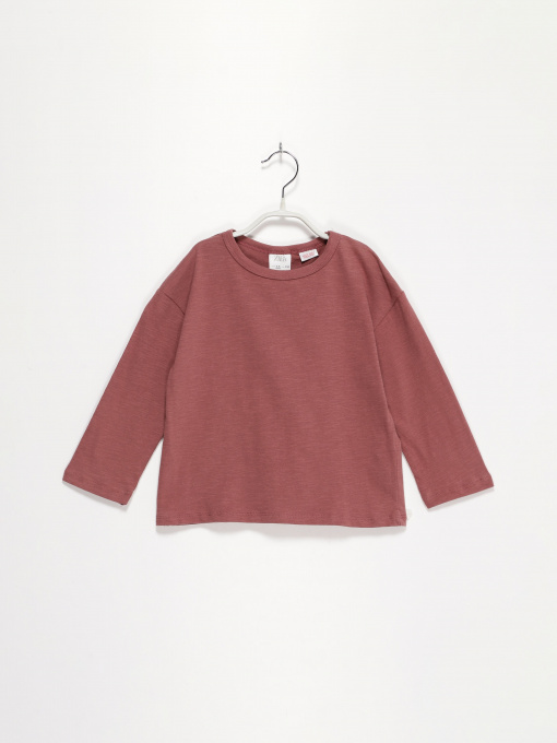 Лонгслив ZARA модель 3402/310/620_т.рожевий Фото