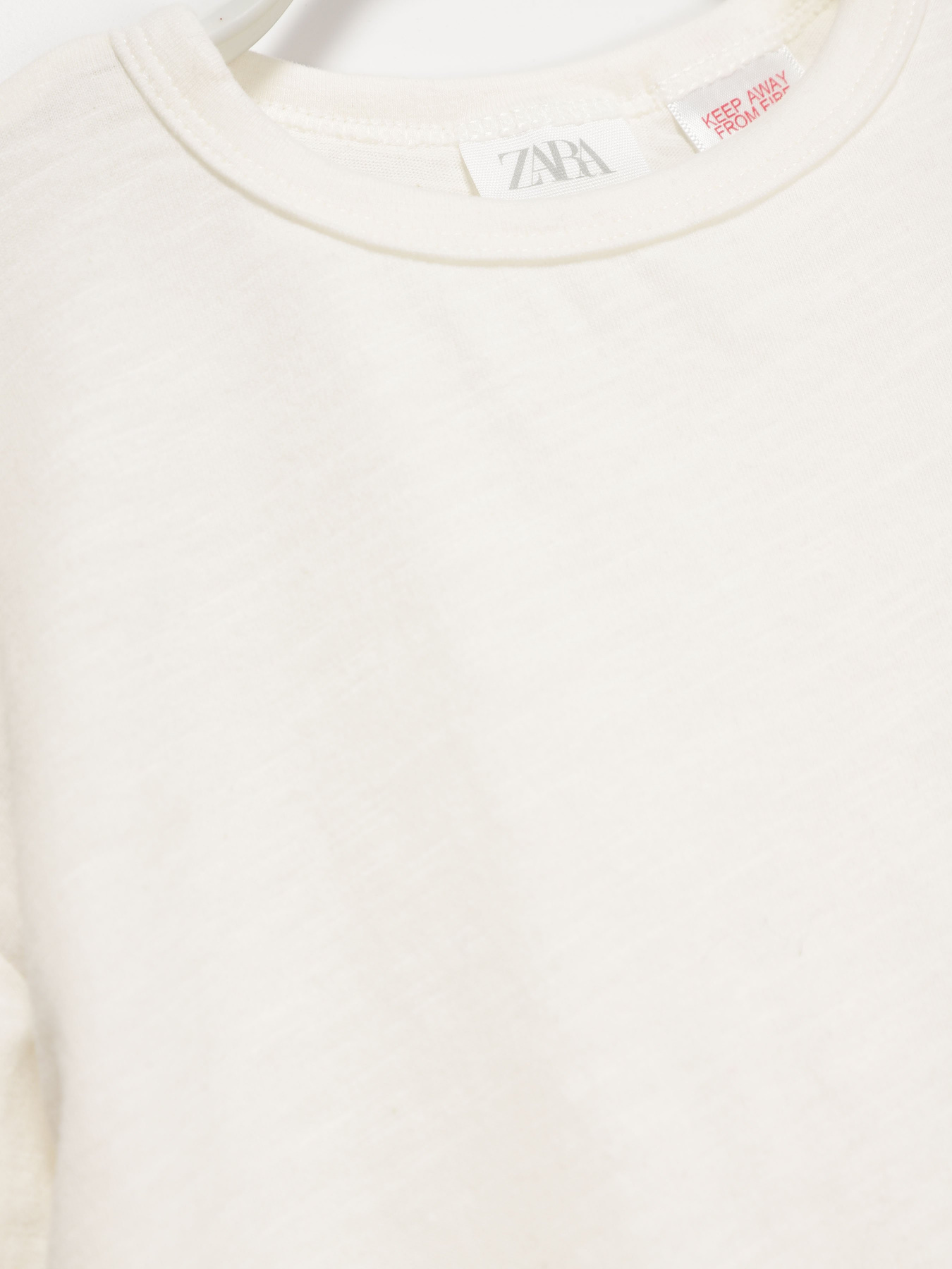 Лонгслив ZARA модель 3402/311/629_білий Фото