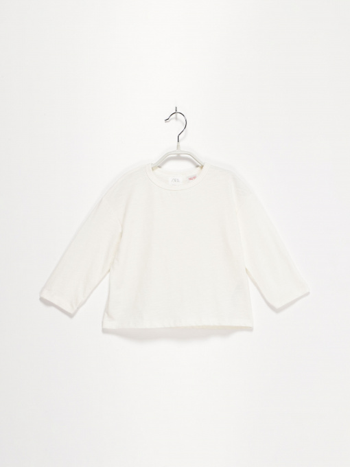 Лонгслив ZARA модель 3402/311/629_білий Фото