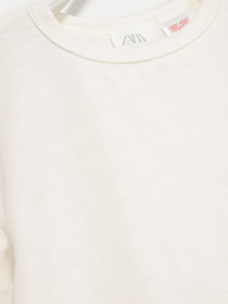 Лонгслив ZARA модель 3402/311/629_білий Фото