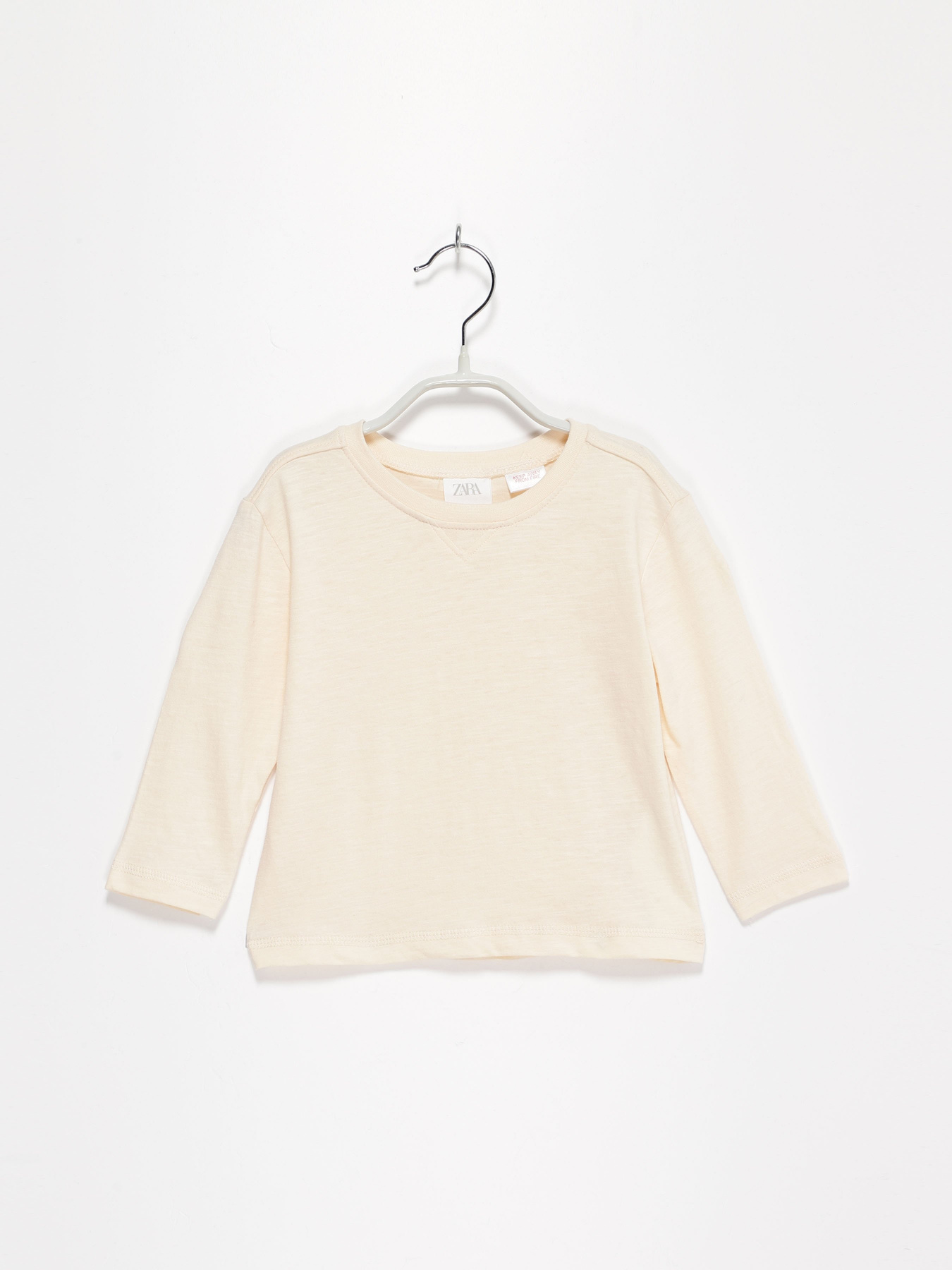 Лонгслив ZARA модель 3402/559/607_с.бежевий Фото