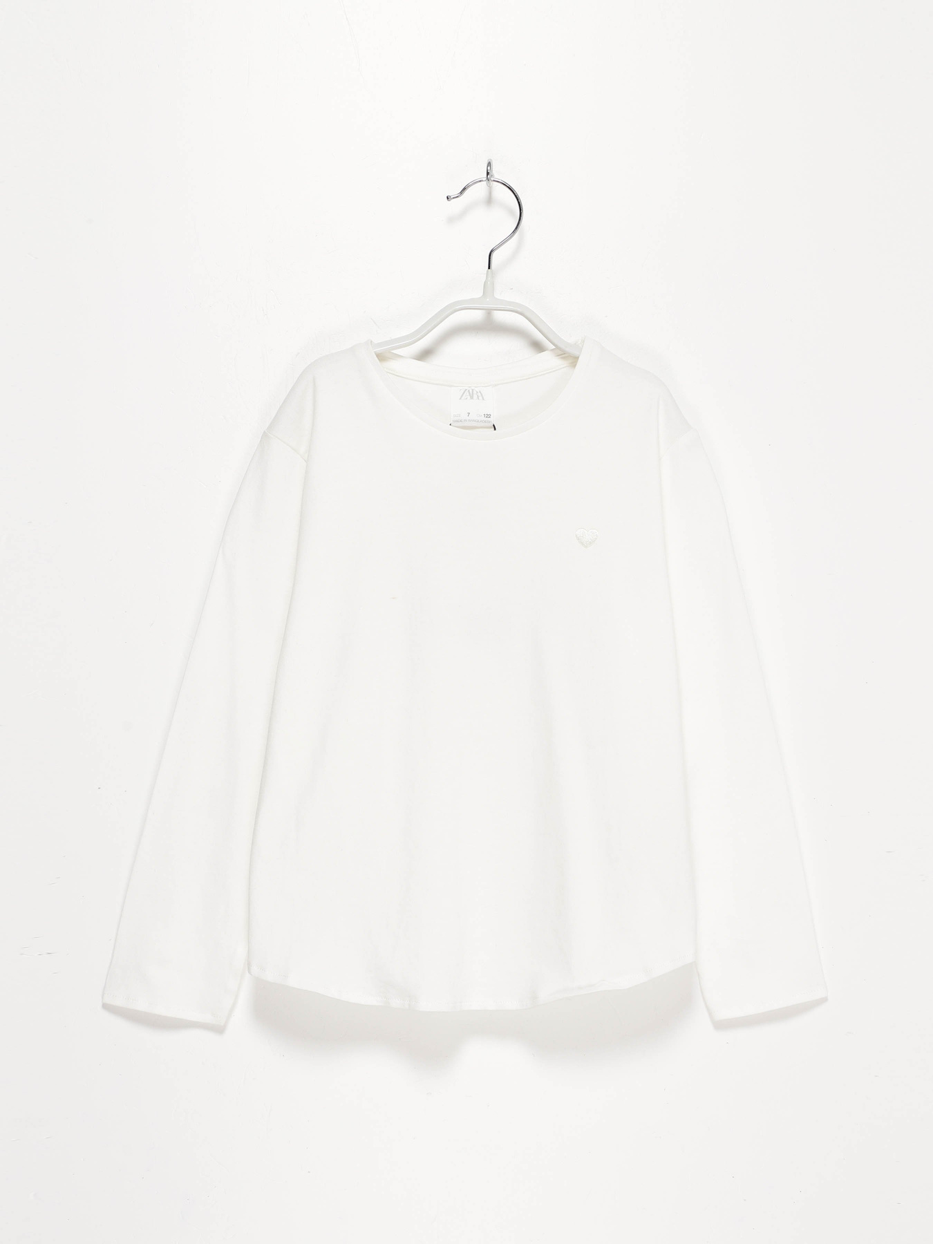 Лонгслів ZARA модель 5048/116/251_білий Фото