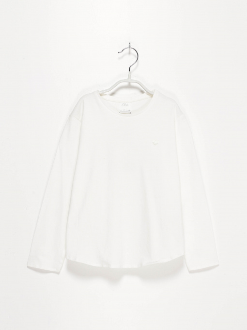 Лонгслив ZARA модель 5048/116/251_білий Фото