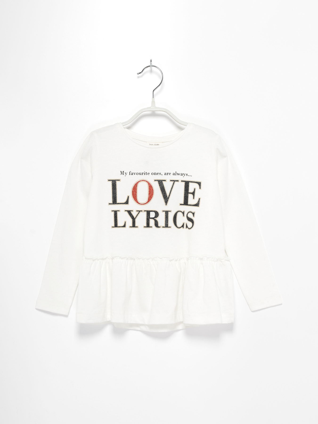 Лонгслів ZARA модель 5048/144/7120_білий комб. Фото