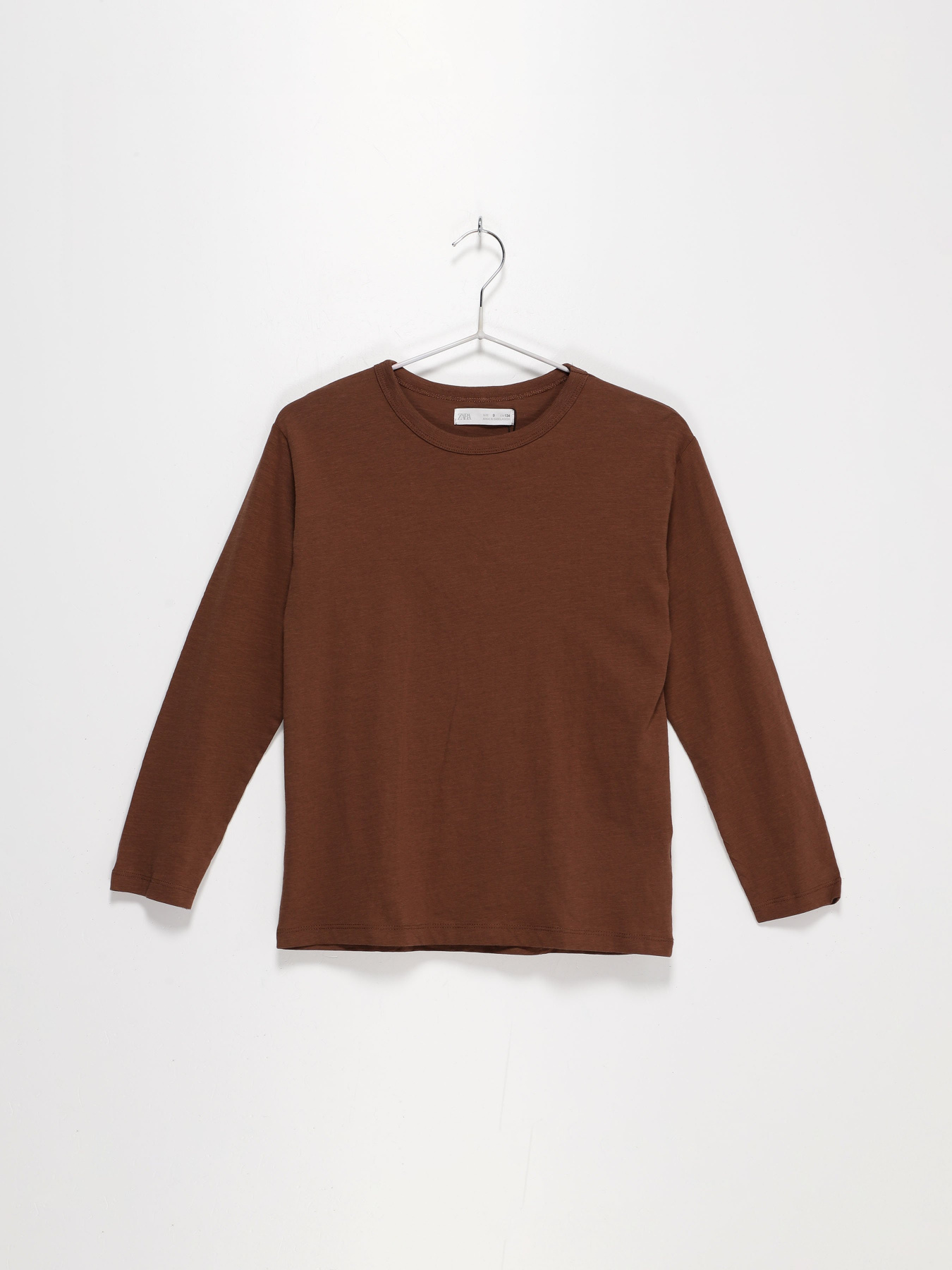 Лонгслив ZARA модель 5048/765/003_коричневий Фото