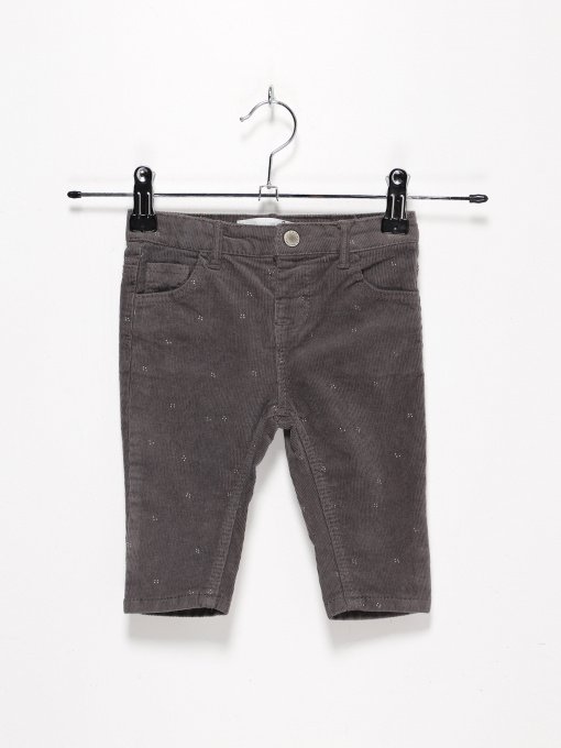 Брюки повседневные ZARA модель 5052/607/802_т.сірий комб. Фото