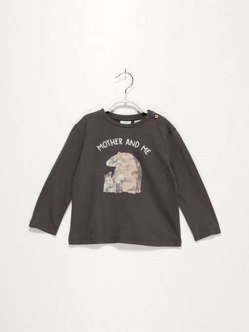 Лонгслів ZARA модель 6050/563/8070_т.сірий комб. Фото