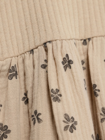 Платье мини ZARA модель 0485/527/8060_бежевий комб. Фото