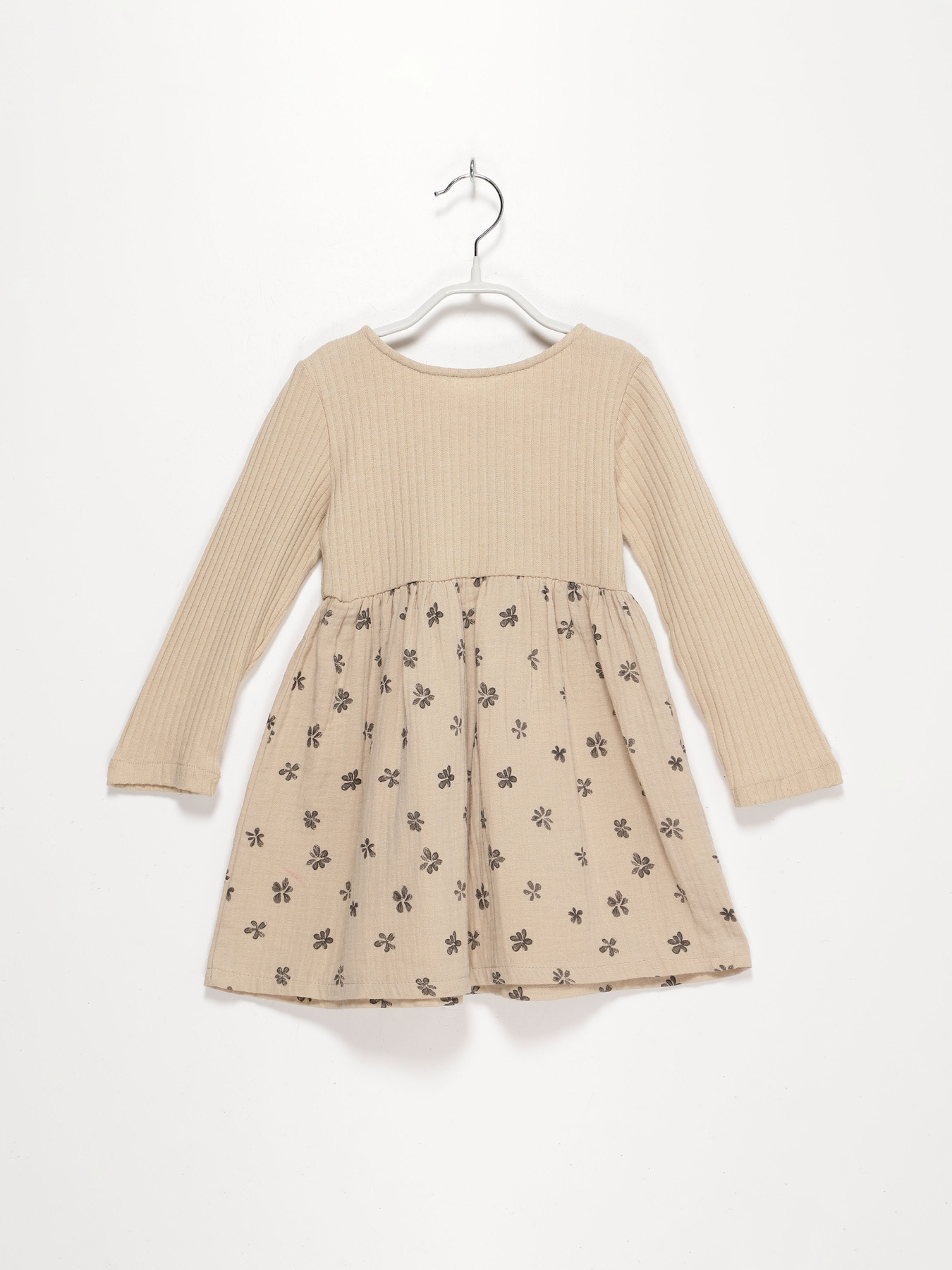 Сукня міні ZARA модель 0485/527/8060_бежевий комб. Фото