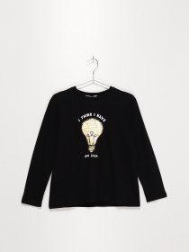 Лонгслив ZARA модель 6208/799/8000_чорний комб. Фото