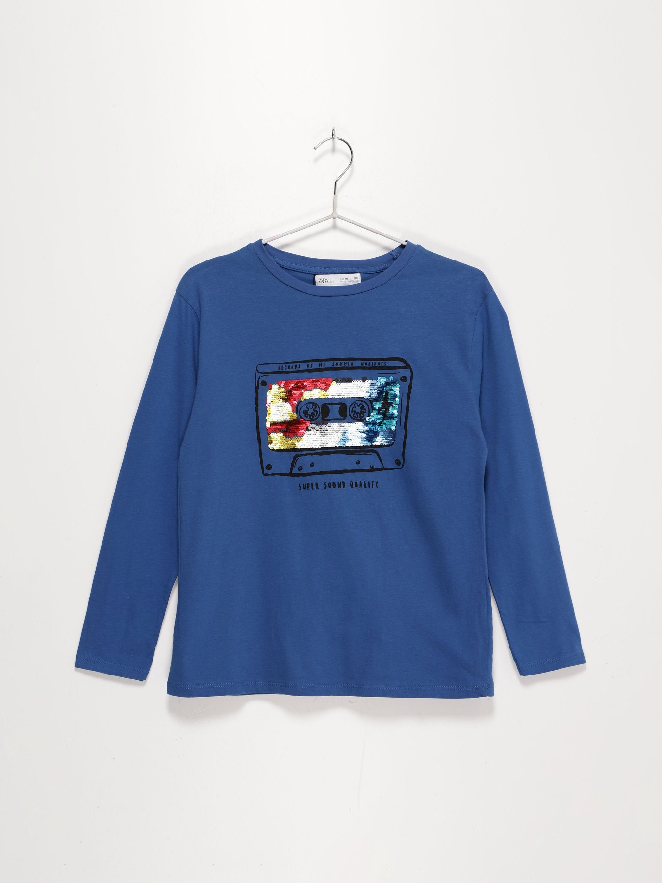 Лонгслив ZARA модель 6224/778/4200_синій комб. Фото