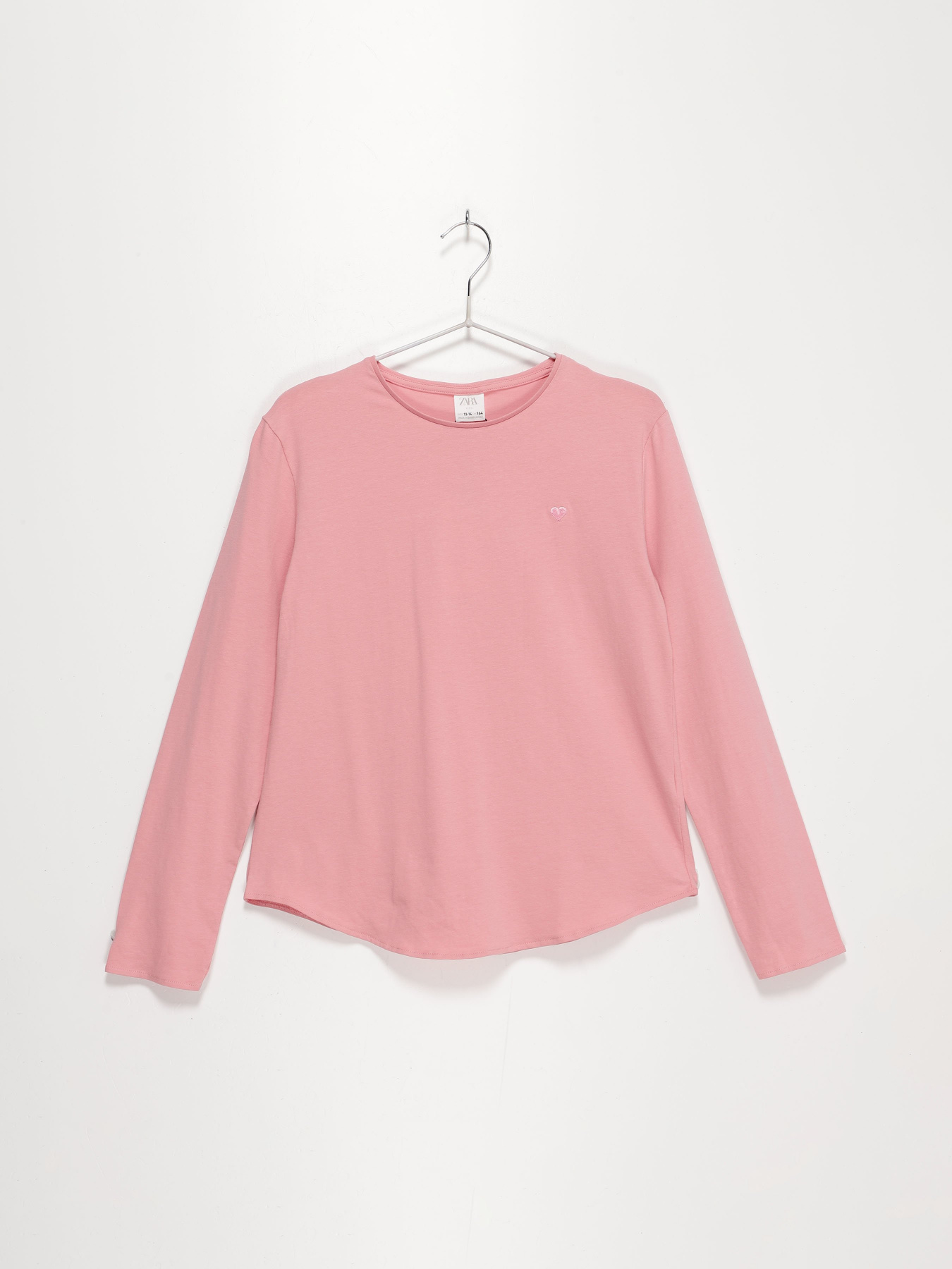 Лонгслів ZARA модель 0895/110/6451_рожевий Фото