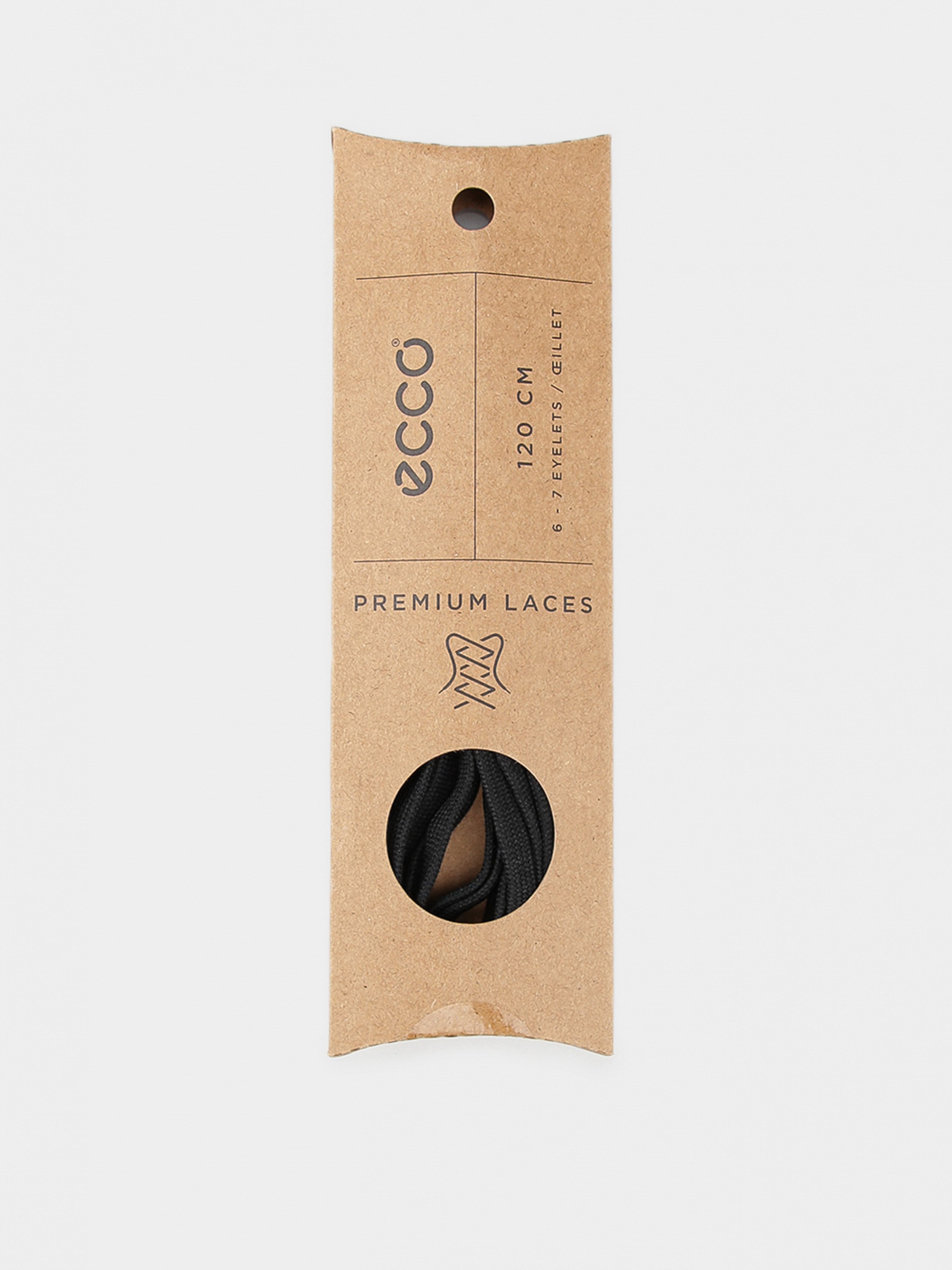 ECCO Flat Laces Шнурки (ZC384) Унісекс колір - Чорний матеріал - Поліестер ECCO - купити в Україні