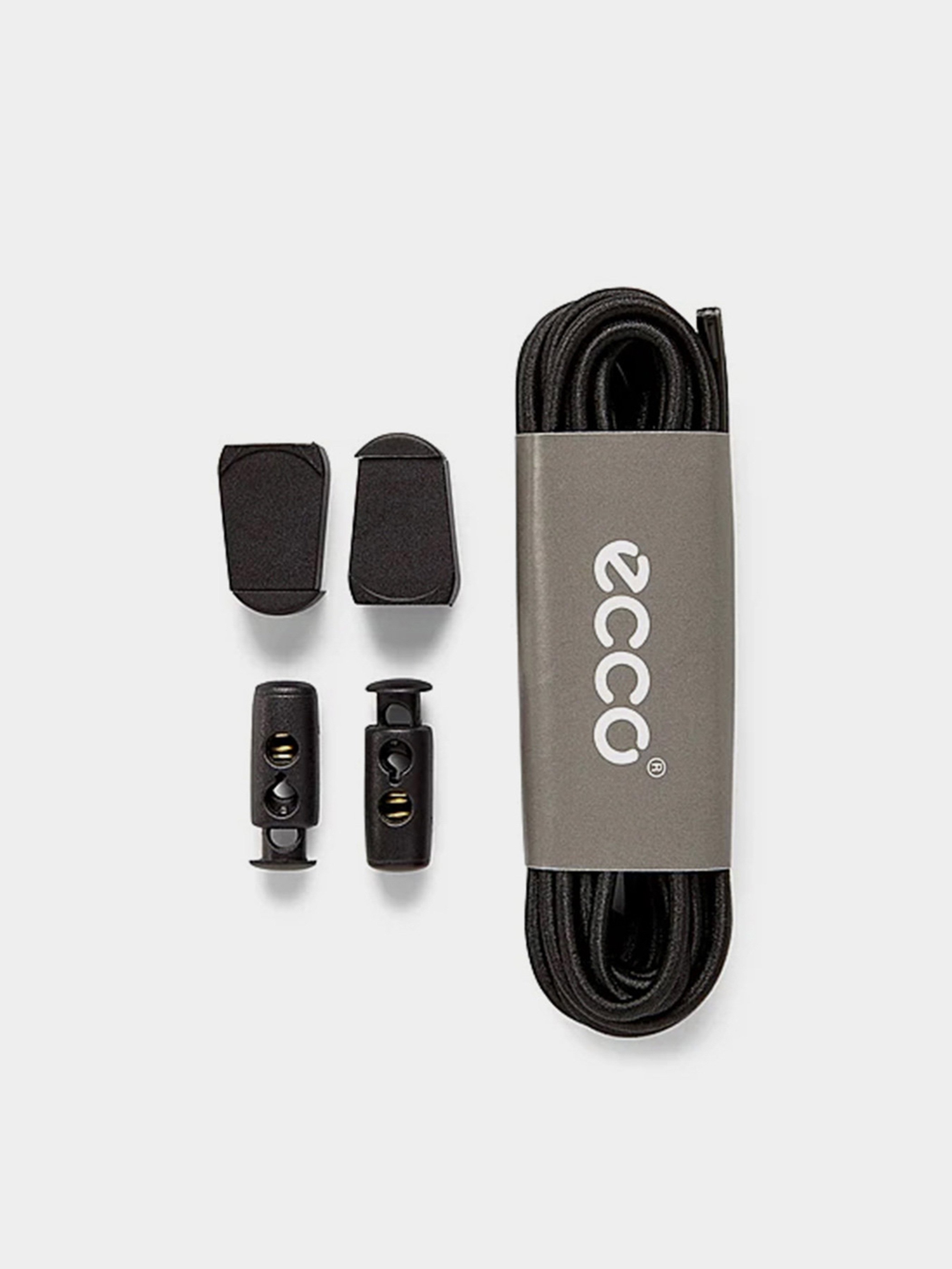 ECCO Fast Lock Lace Шнурки (ZC388) Унісекс колір - Чорний матеріал - Поліестер/інші матеріали ECCO - купити в Україні