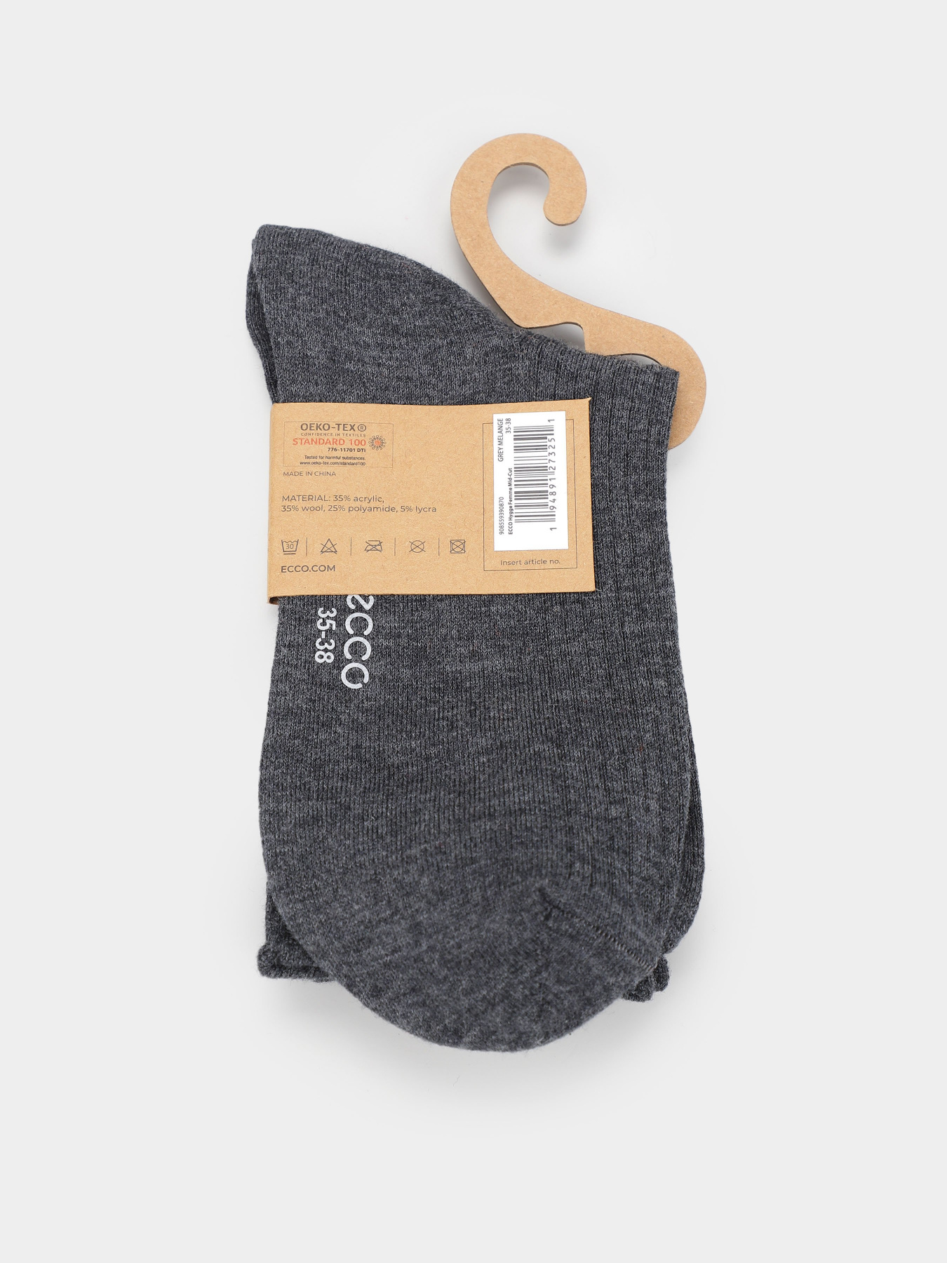 Шкарпетки ECCO Hygge Femme Mid-Cut модель 908559390870 Фото