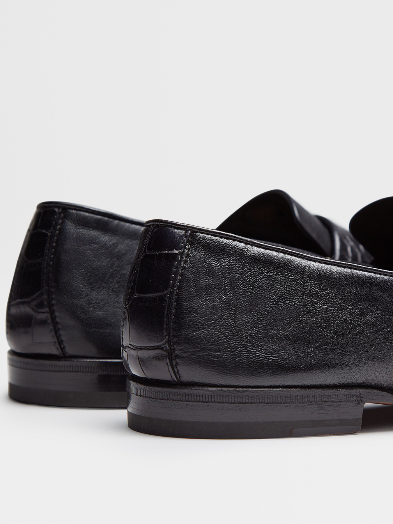 Лоферы Zegna модель FT312300_Чорний Фото