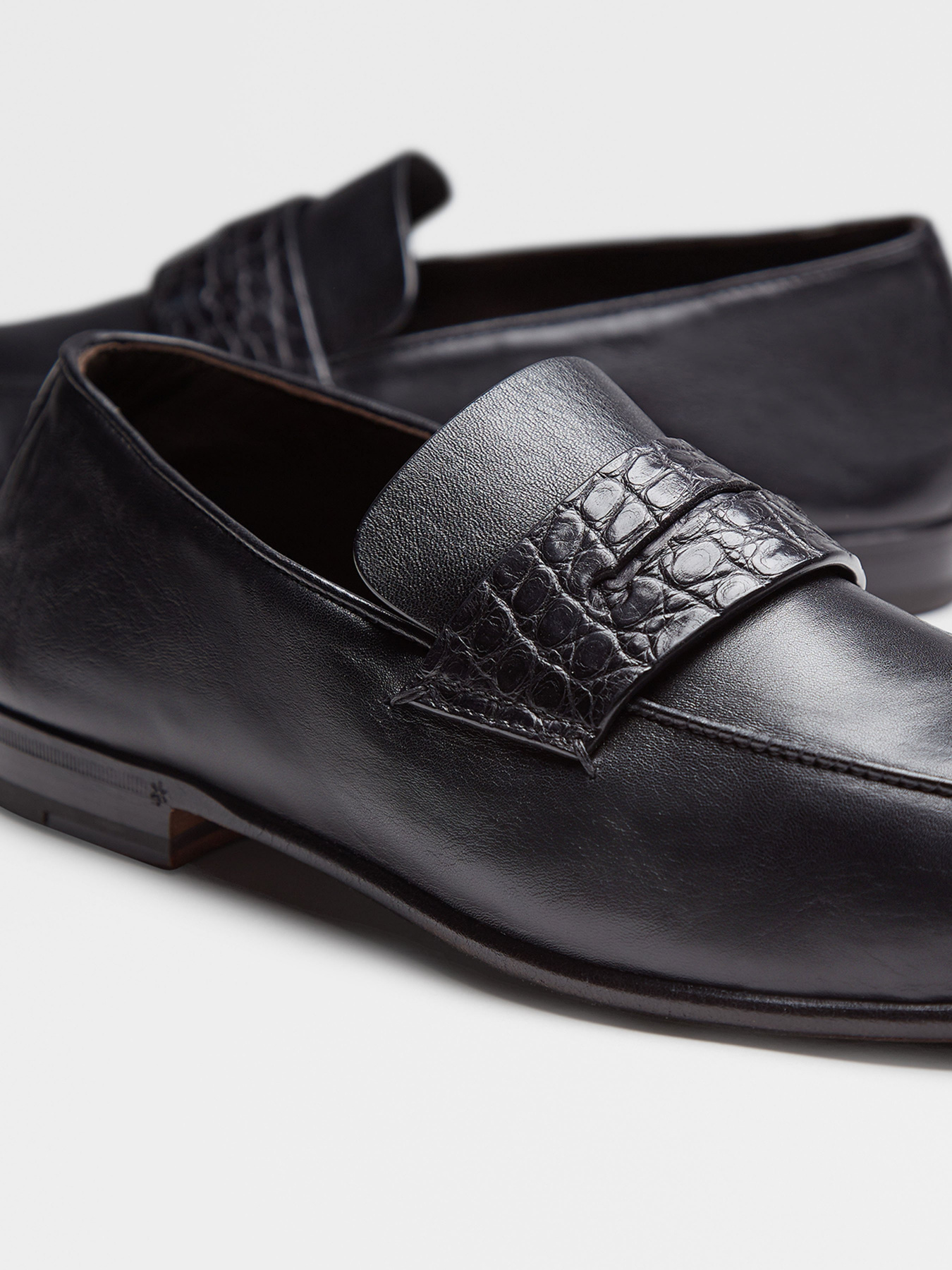 Лоферы Zegna модель FT312300_Чорний Фото