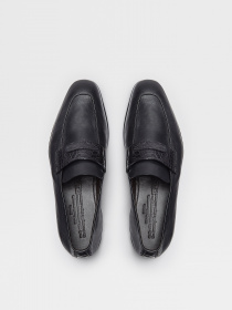 Лоферы Zegna модель FT312300_Чорний Фото