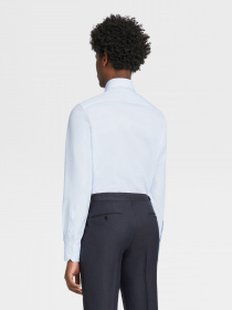 Рубашка повседневная Zegna модель SH314559_Блакитний Фото