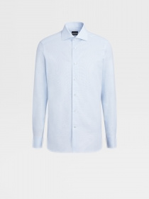 Рубашка повседневная Zegna модель SH314559_Блакитний Фото