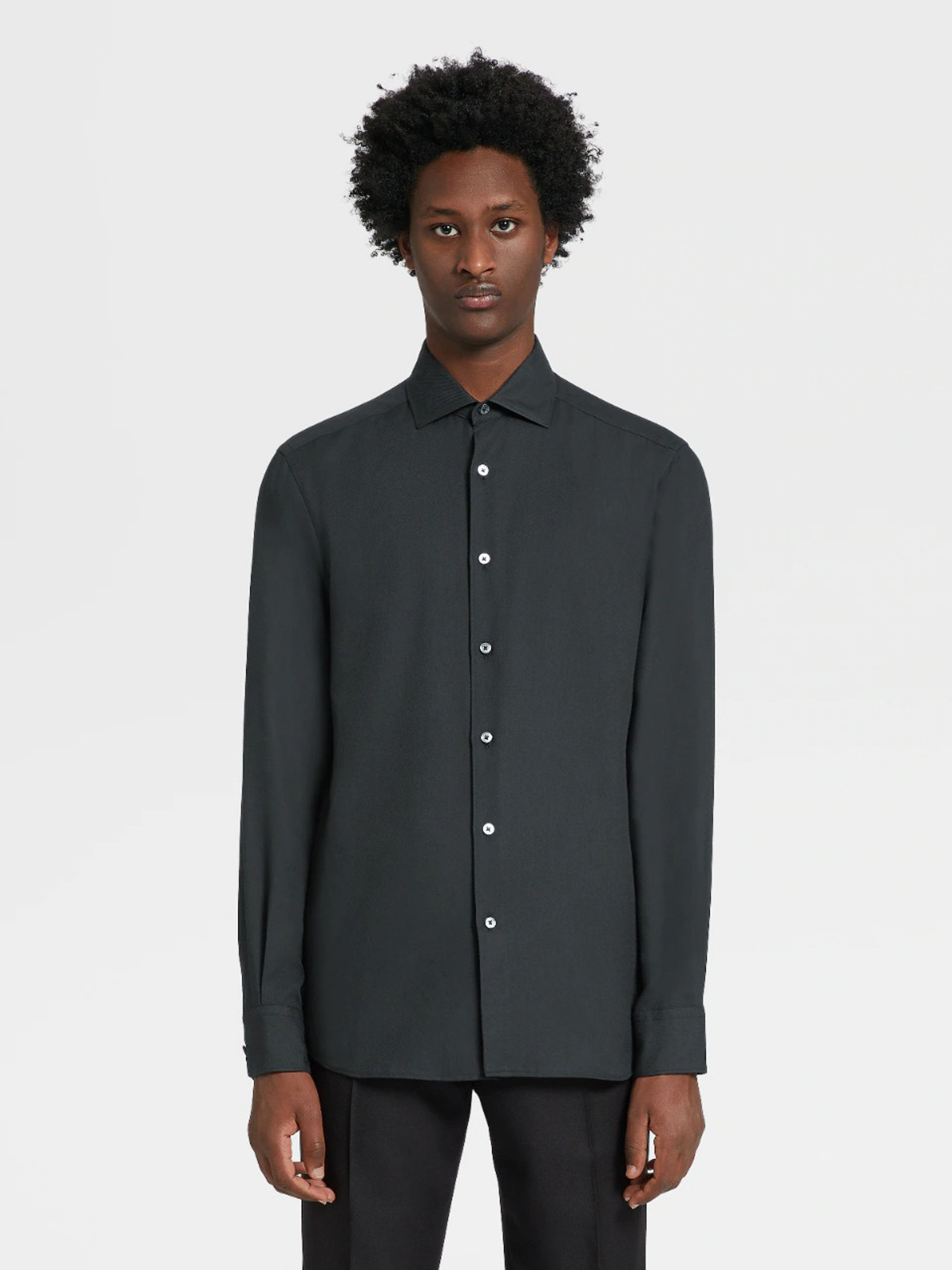 Рубашка повседневная Zegna модель SH314885_Зелений Фото