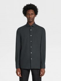 Рубашка повседневная Zegna модель SH314885_Зелений Фото