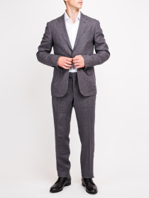 Деловой костюм Zegna модель ST310918_Сірий Фото