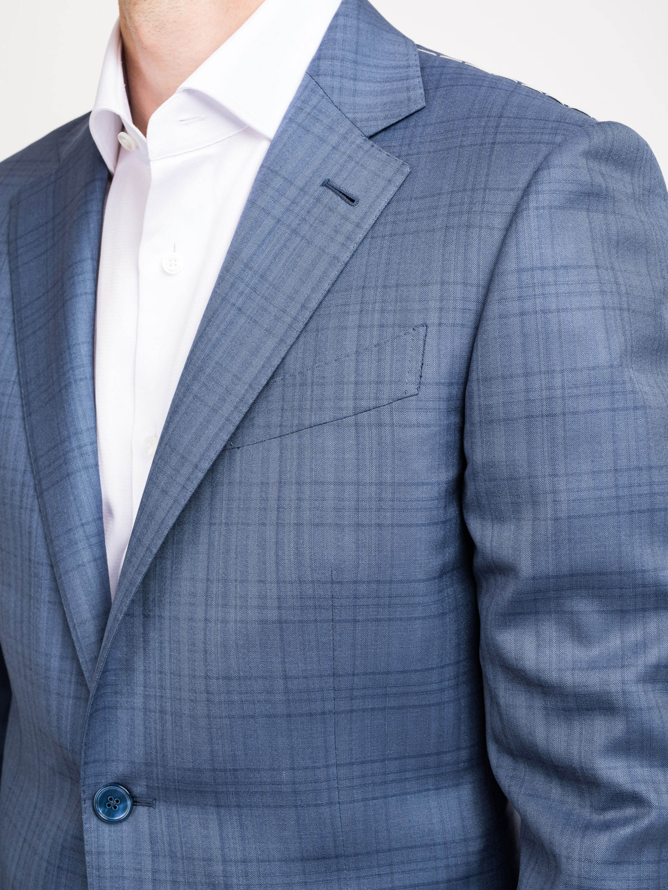 Діловий костюм Zegna модель ST312247_Блакитний Фото