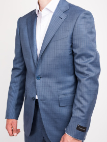 Діловий костюм Zegna модель ST312247_Блакитний Фото