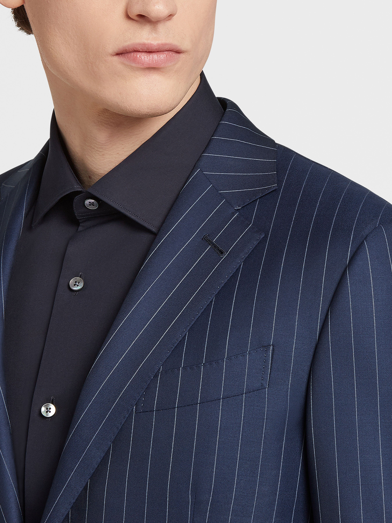 Деловой костюм Zegna модель ST312249_Синій Фото