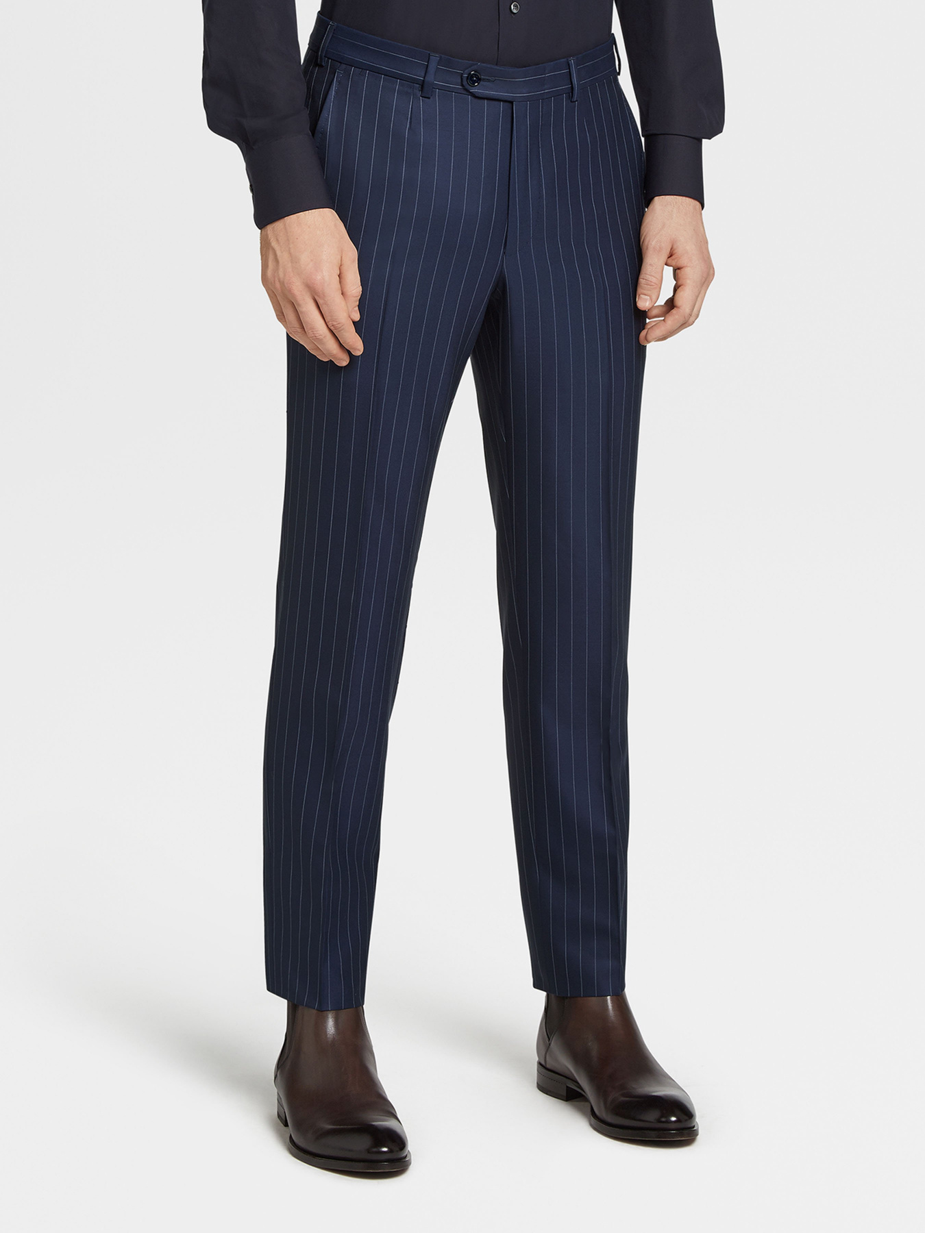 Деловой костюм Zegna модель ST312249_Синій Фото