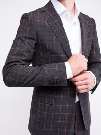 Діловий костюм Zegna модель ST312370_Сірий Фото