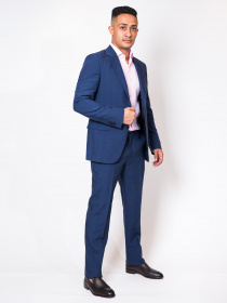 Деловой костюм Zegna модель ST312659_Синій Фото