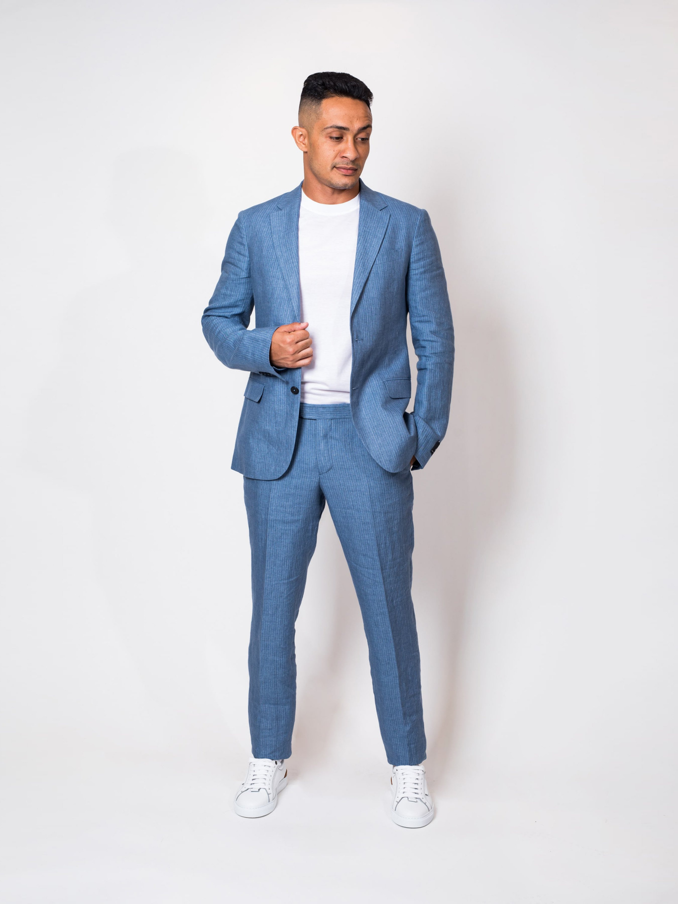 Деловой костюм Zegna модель ST312690_Синій Фото