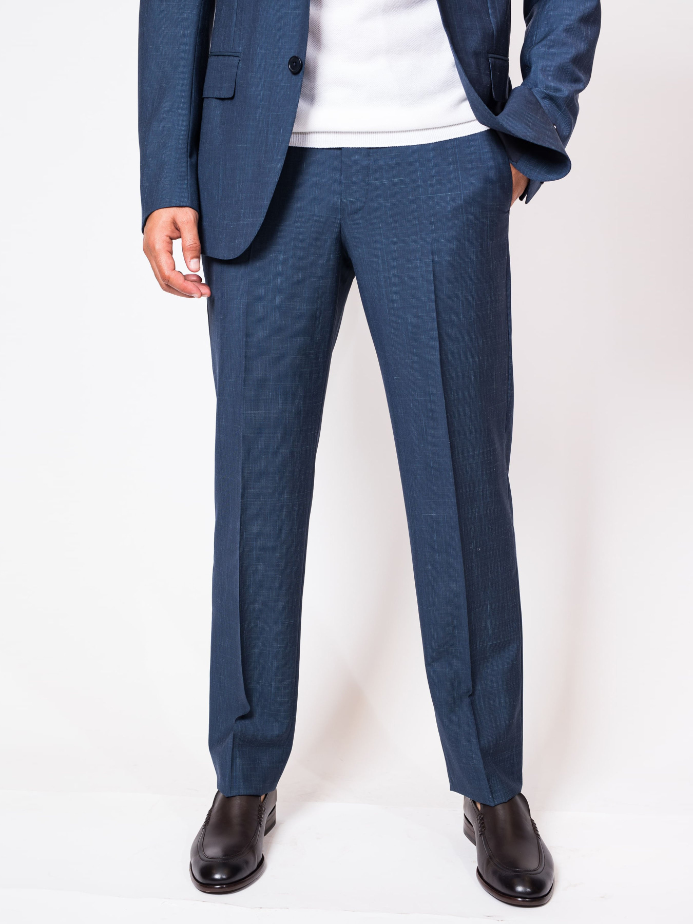 Деловой костюм Zegna модель ST312715_Синій Фото