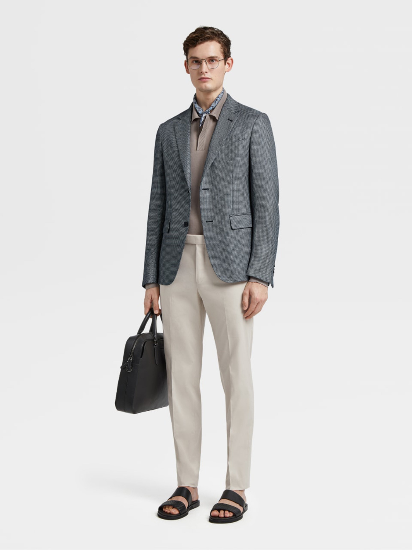 Классические штаны Zegna модель TR314580_Бежевий Фото