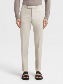 Классические штаны Zegna модель TR314580_Бежевий Фото