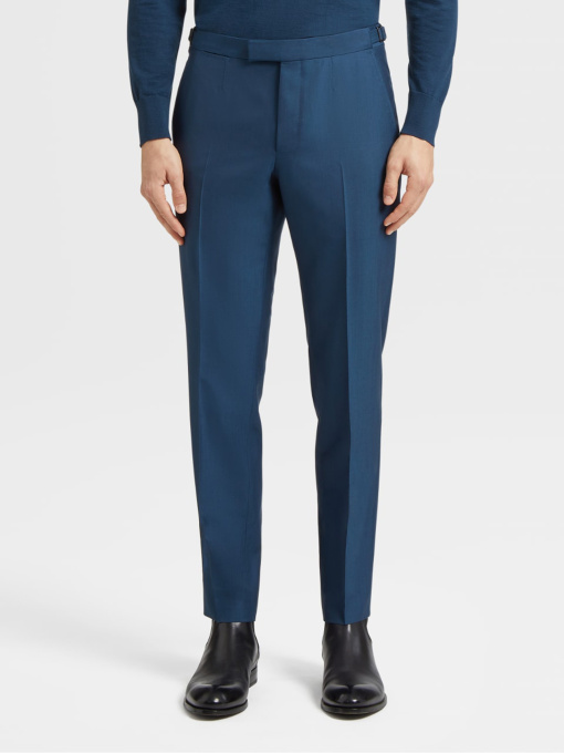 Классические штаны Zegna модель TR314602_Синій Фото