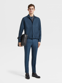 Классические штаны Zegna модель TR314602_Синій Фото