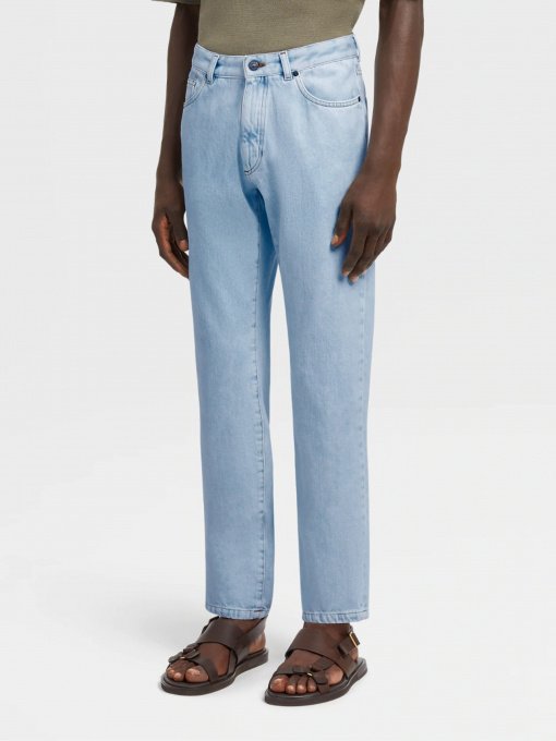 Прямые джинсы Zegna модель TR315325_Синій Фото