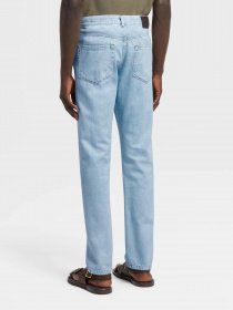 Прямі джинси Zegna модель TR315325_Синій Фото