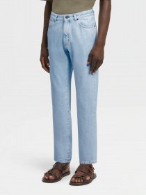 Прямі джинси Zegna модель TR315325_Синій Фото