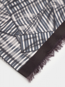 Шарф Zegna модель AC312275_Графітовий Фото