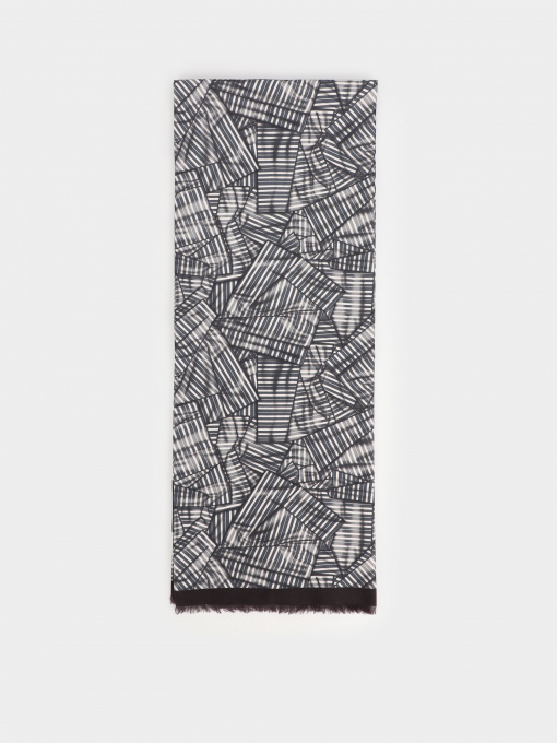 Шарф Zegna модель AC312275_Графітовий Фото